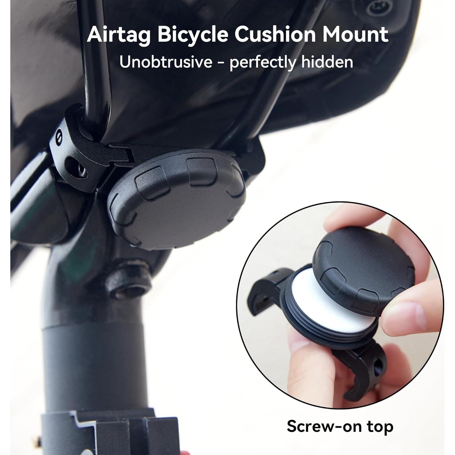 Soporte Oculto para AirTag DLENP Impermeable para Bicicleta