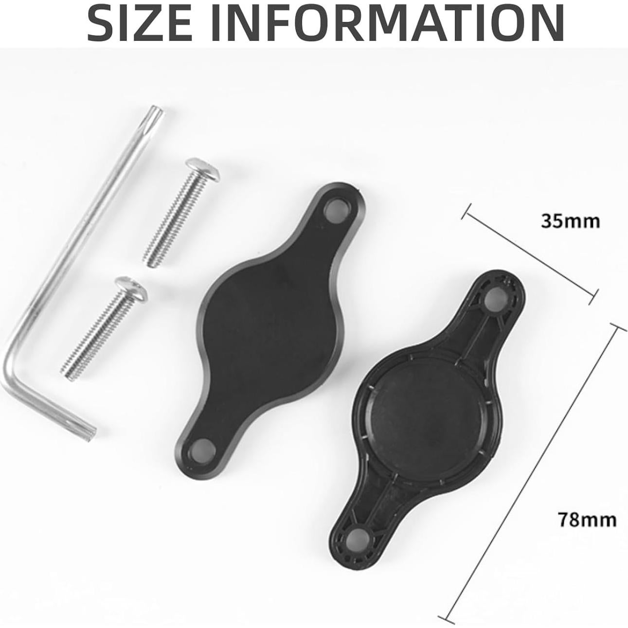 Soporte para Air Tag NELboNs bicicleta impermeable negro