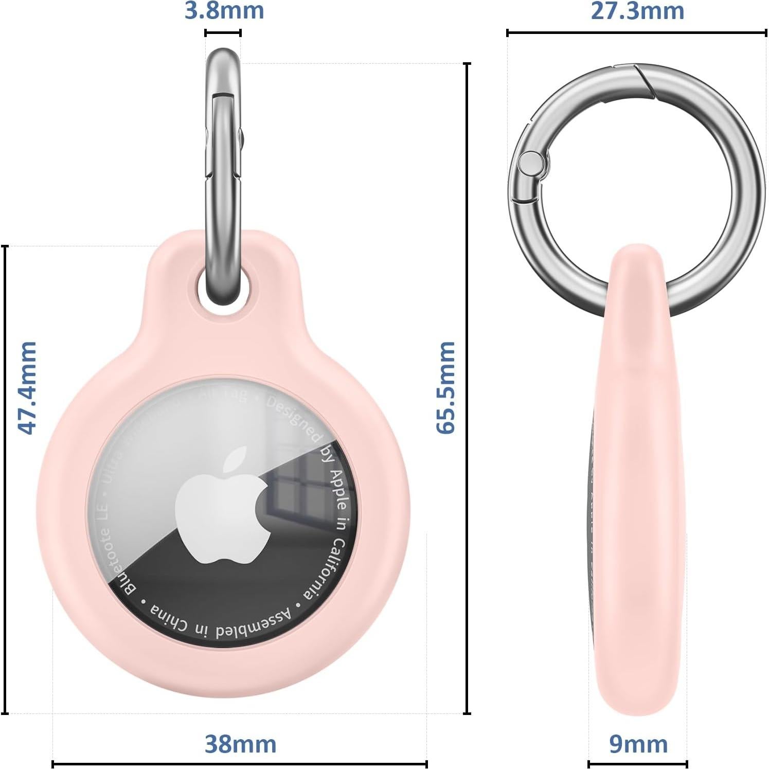 Soporte Impermeable para AirTag Meliya 4 Pack Llavero