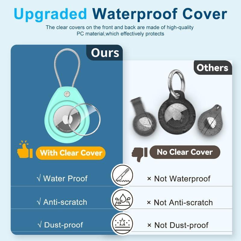 Soporte Impermeable MCTOPZO para Airtag - Verde Menta