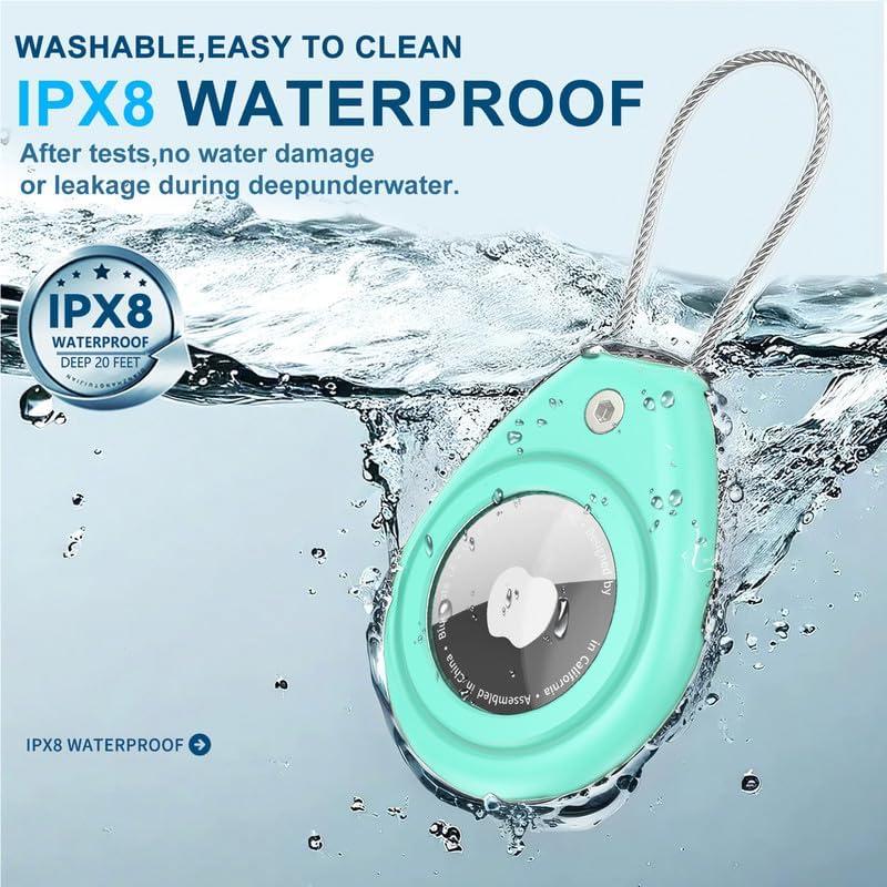 Soporte Impermeable MCTOPZO para Airtag - Verde Menta