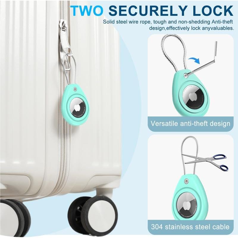 Soporte Impermeable MCTOPZO para Airtag - Verde Menta