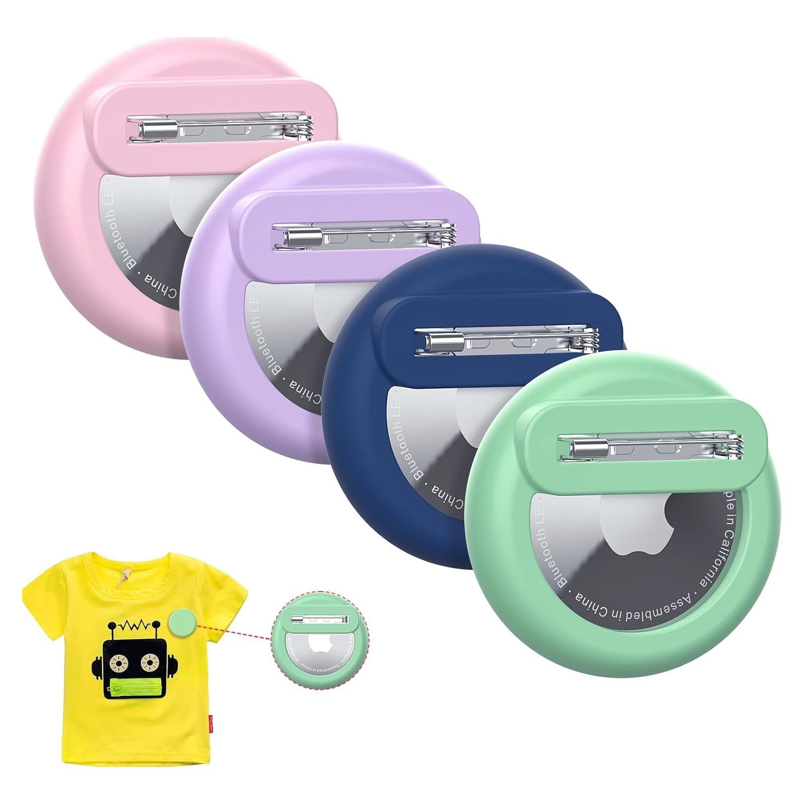 Soporte Oculto para AirTag de Apple - 4 Paquetes Silicona Niños