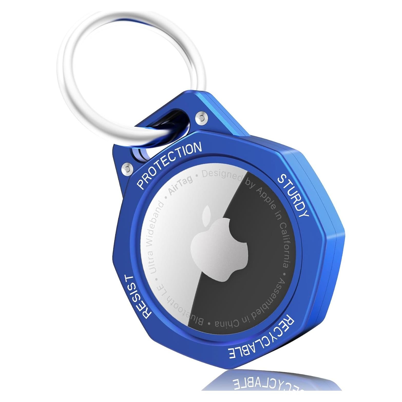 Funda para AirTag Tieuwant Aluminio Azul Klein