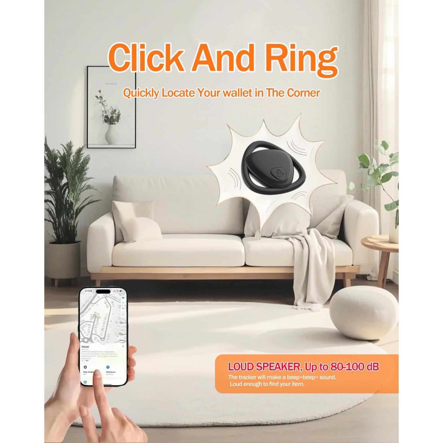 Localizador Bluetooth Reyke GPS Impermeable para Llaves y Mascotas