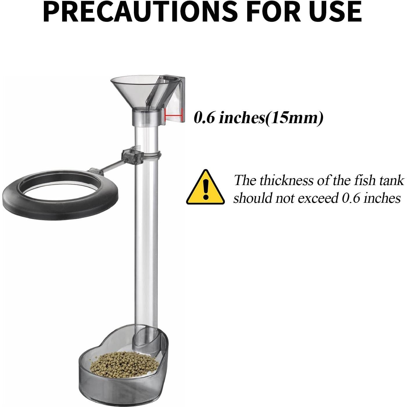 Juego de Alimentación para Camarones UPETTOOLS, Tubo y Anillo