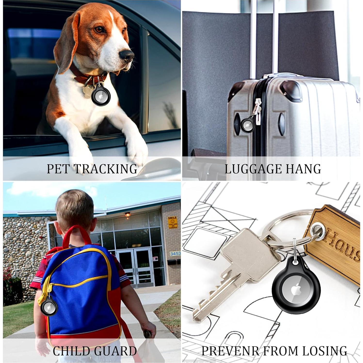 Paquete 2 llaveros impermeables IPX8 MOZOTER para AirTag