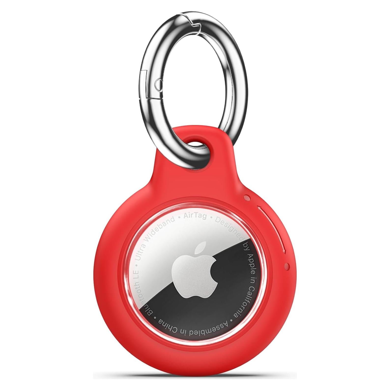 Soporte Impermeable para Apple AirTag - Rojo, Funda Dura