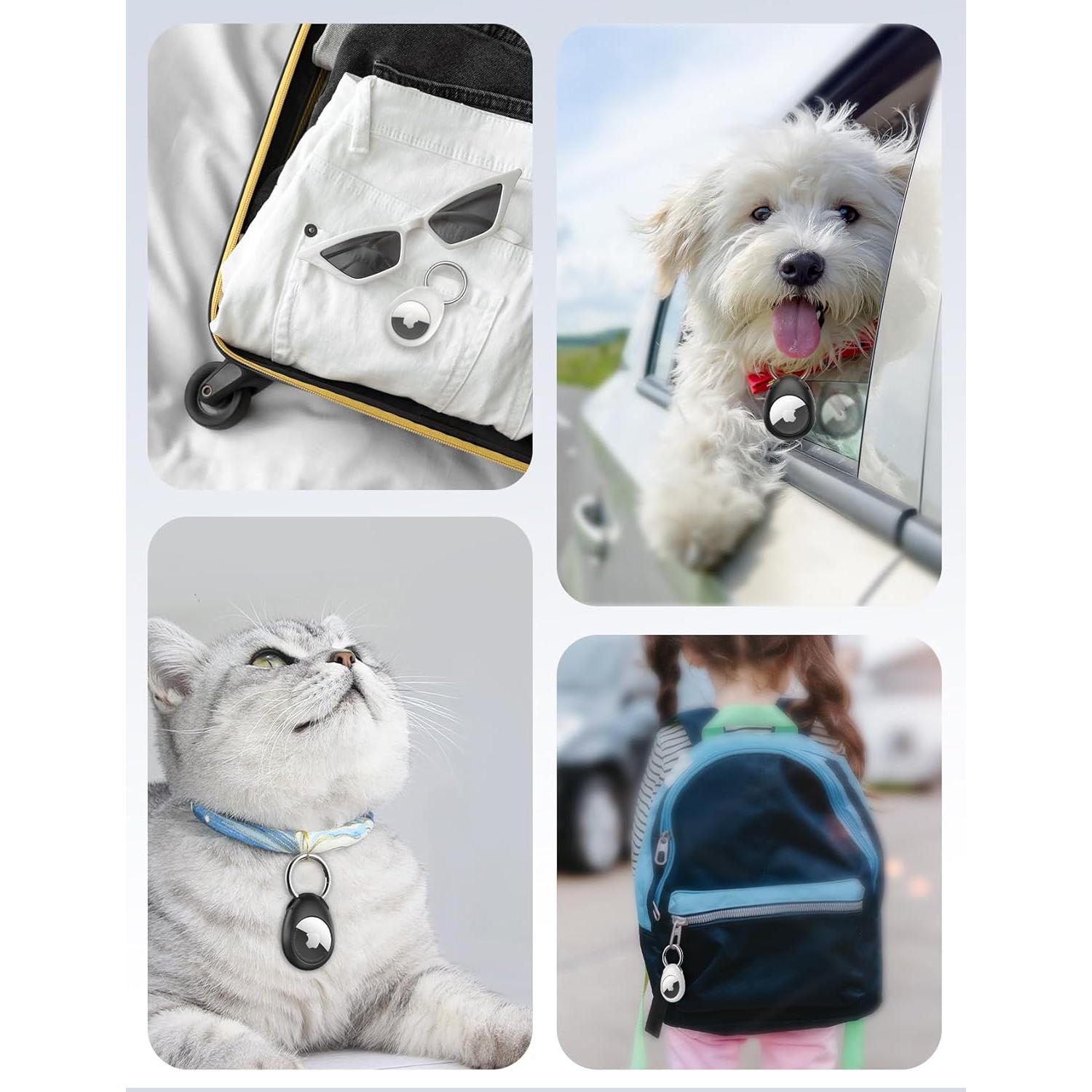 4 Fundas Soporte Airtag Pnitri Antideslizantes y Resistentes