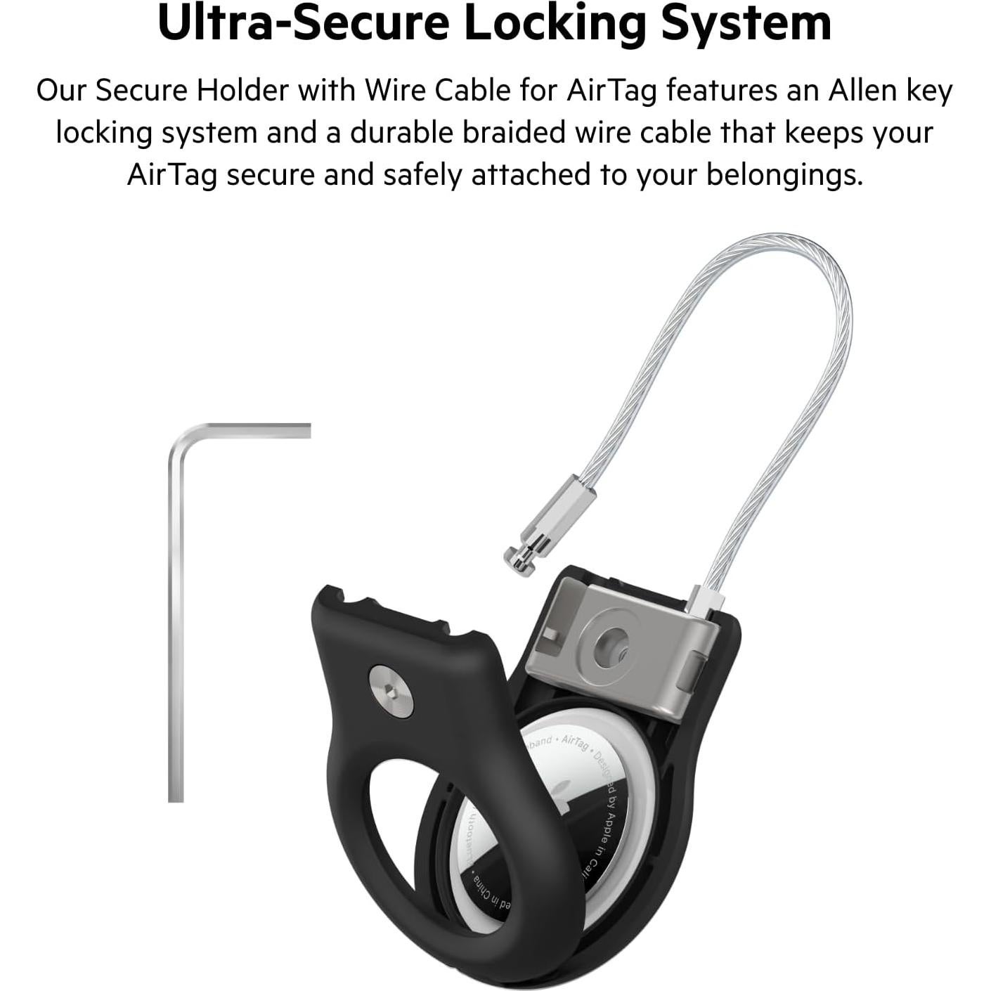 Soporte Seguro Belkin para Apple AirTag - Paquete de 4