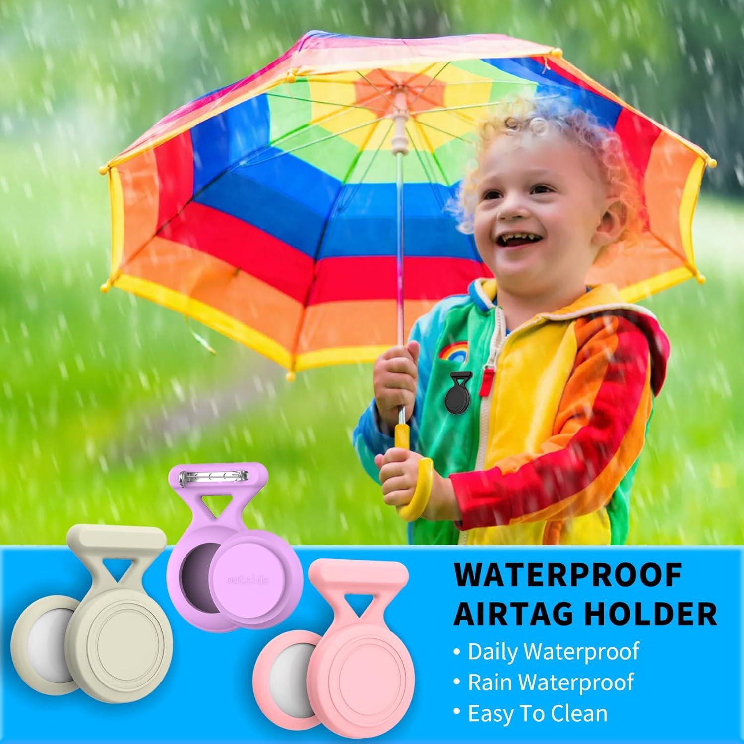 Paquete de 4 Soportes Impermeables para Airtag AGENTNANO