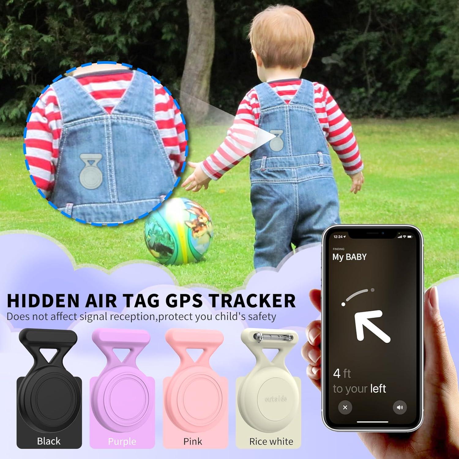 Paquete de 4 Soportes Impermeables para Airtag AGENTNANO