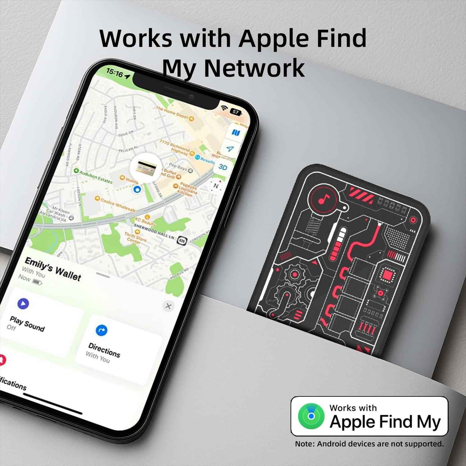 Rastreador Bluetooth MFish Air Tag Solar para iOS