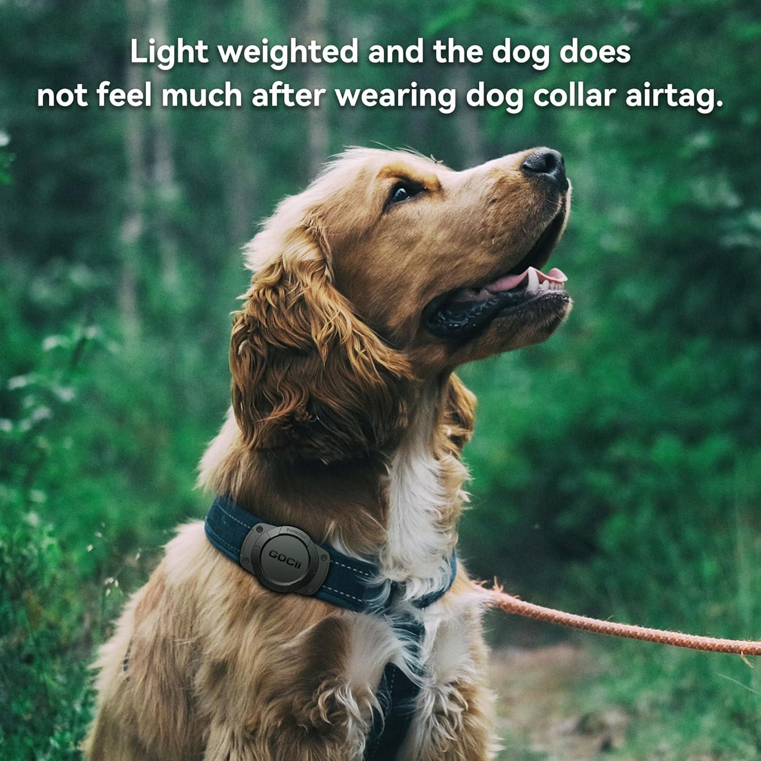 Soporte para Collar de Perro GOCII Airtag Impermeable 2 Pack