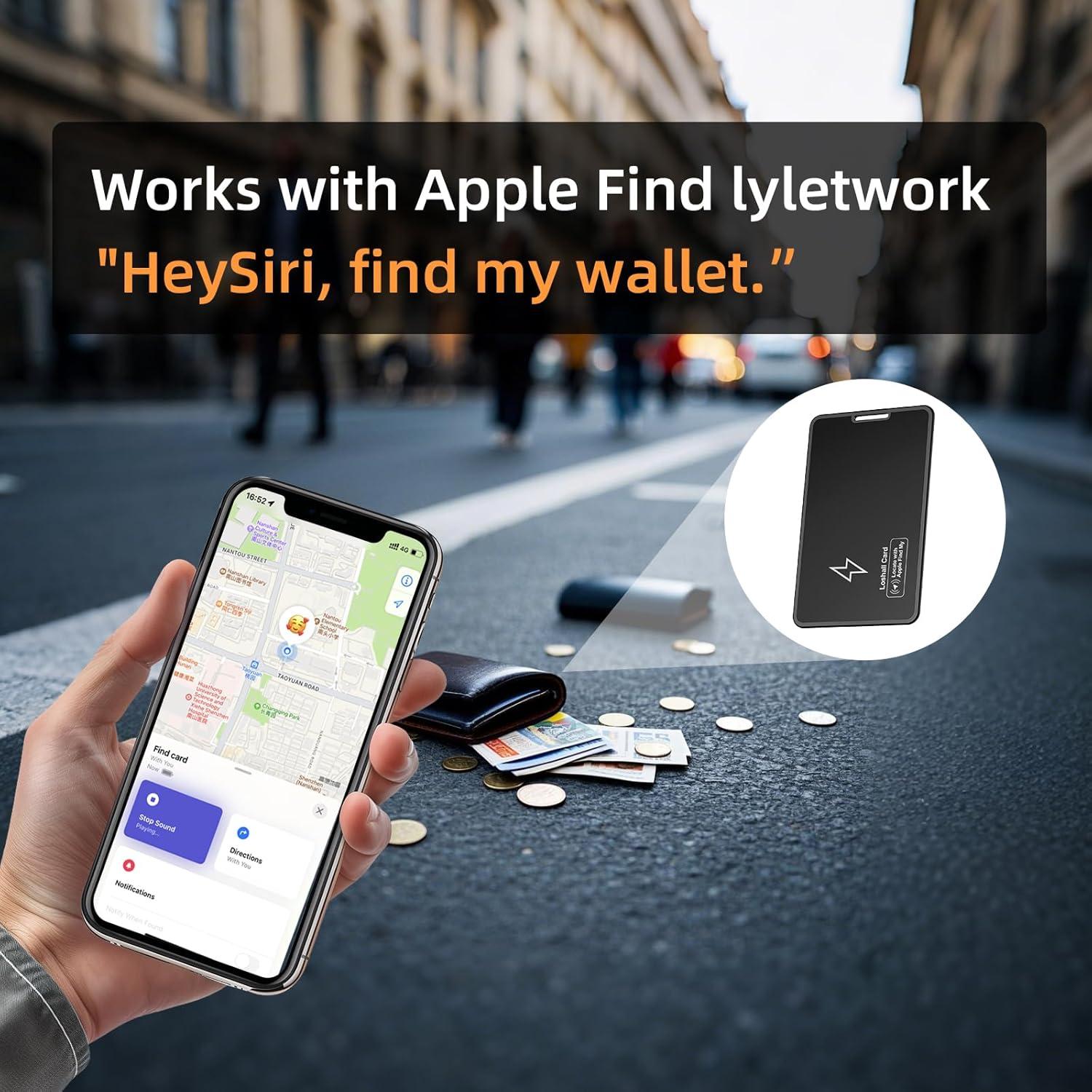 Localizador de Cartera ZGAGFZ GPS Recargable Impermeable