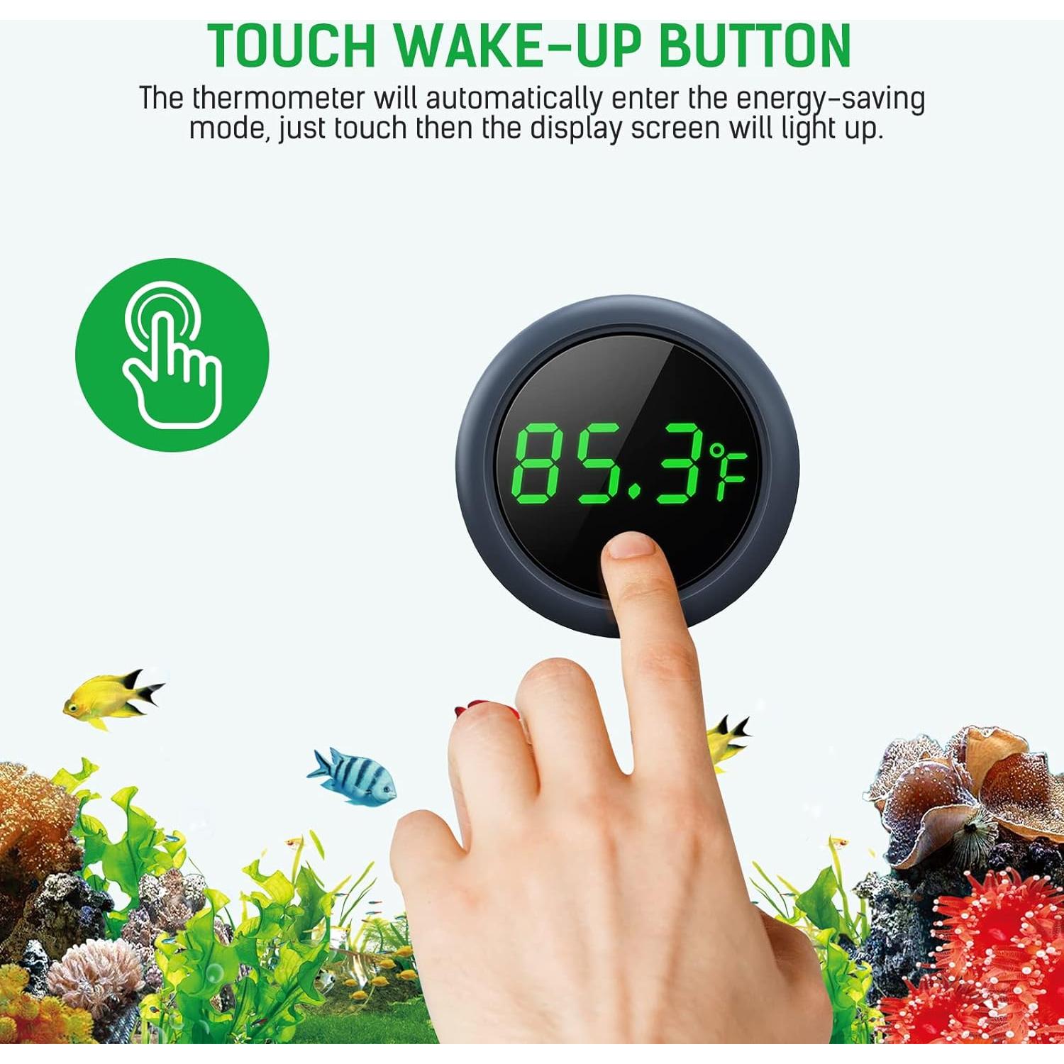 Termómetro Digital para Acuario PAIZOO con Pantalla LED 0-60°C