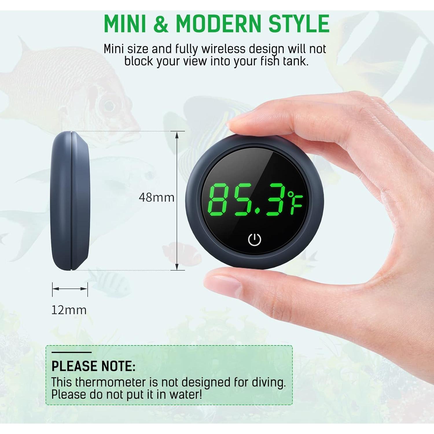 Termómetro Digital para Acuario PAIZOO con Pantalla LED 0-60°C