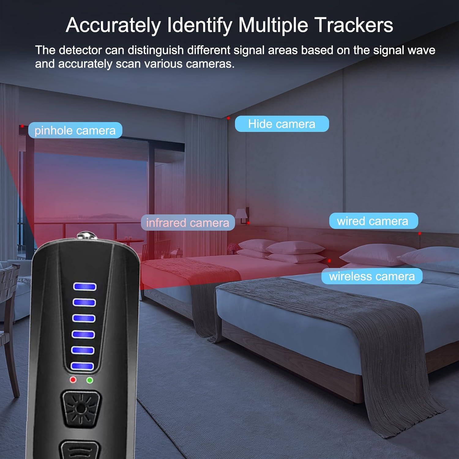 Detector de cámaras ocultas ZHENHAN portátil RF 2,21x2,01cm