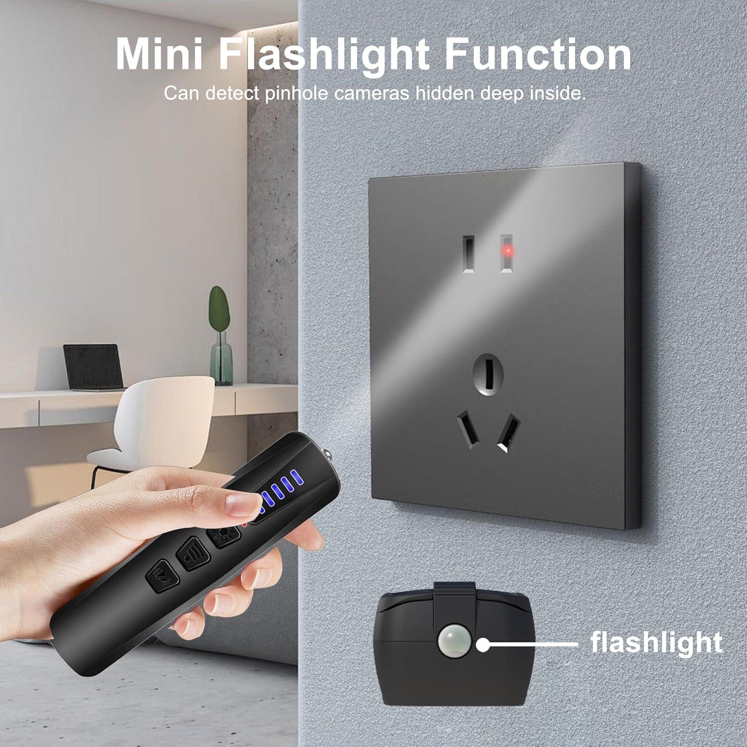 Detector de cámaras ocultas ZHENHAN portátil RF 2,21x2,01cm