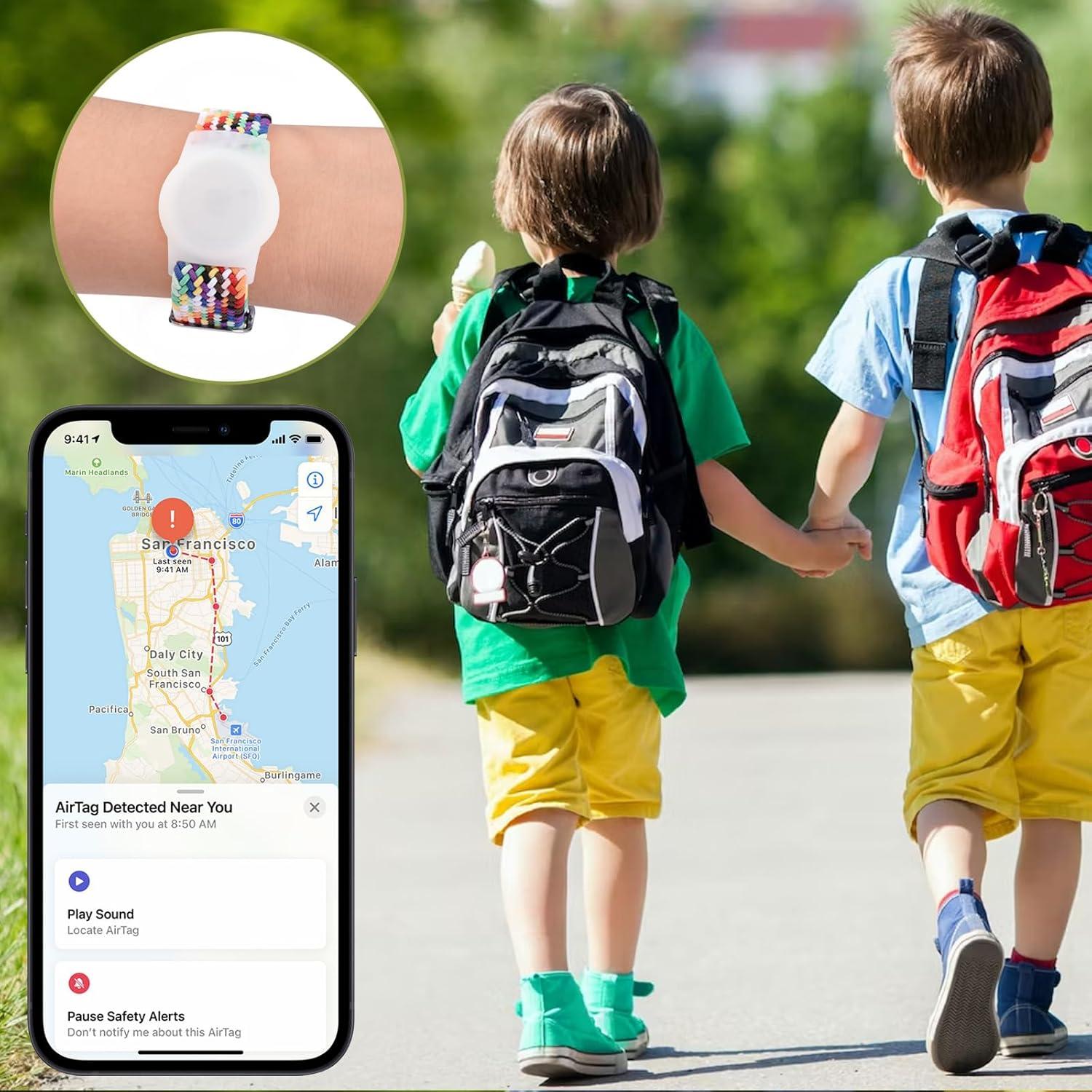 Pulsera Vanjua para Apple AirTag Niños Correa Ajustable