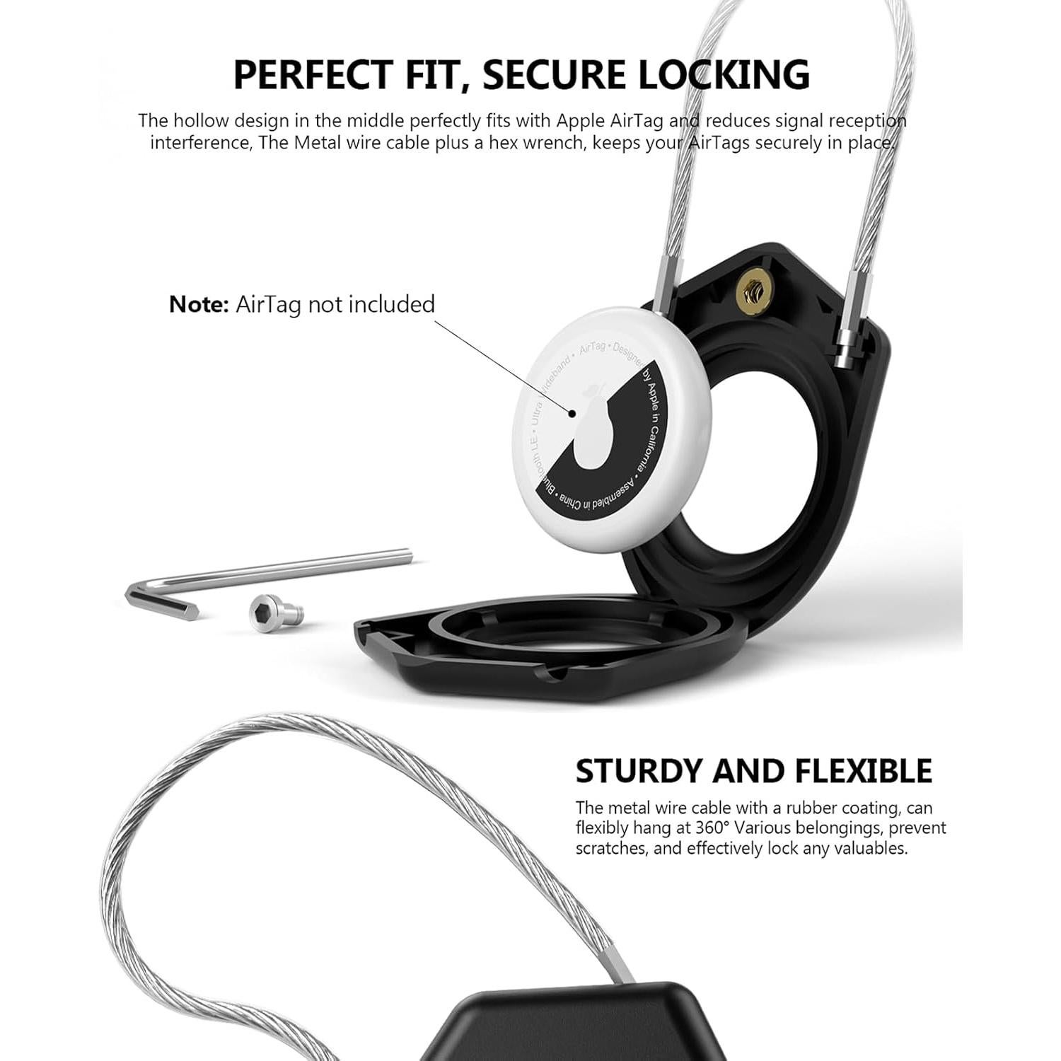 Soporte Llavero TUXON para AirTag 2021 - Funda Protectora