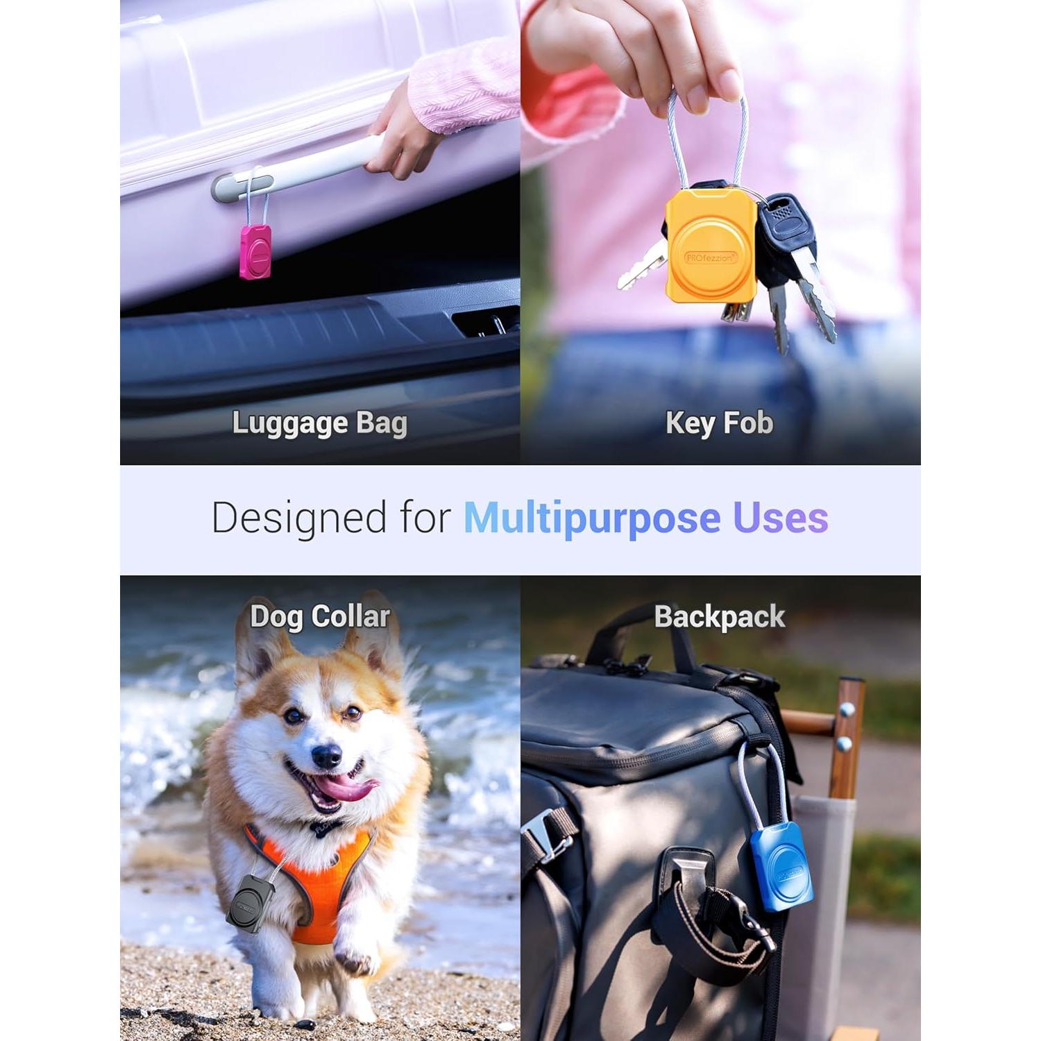 Soporte PROfezzion para Air Tag Negro 2-Pack a Prueba de Agua