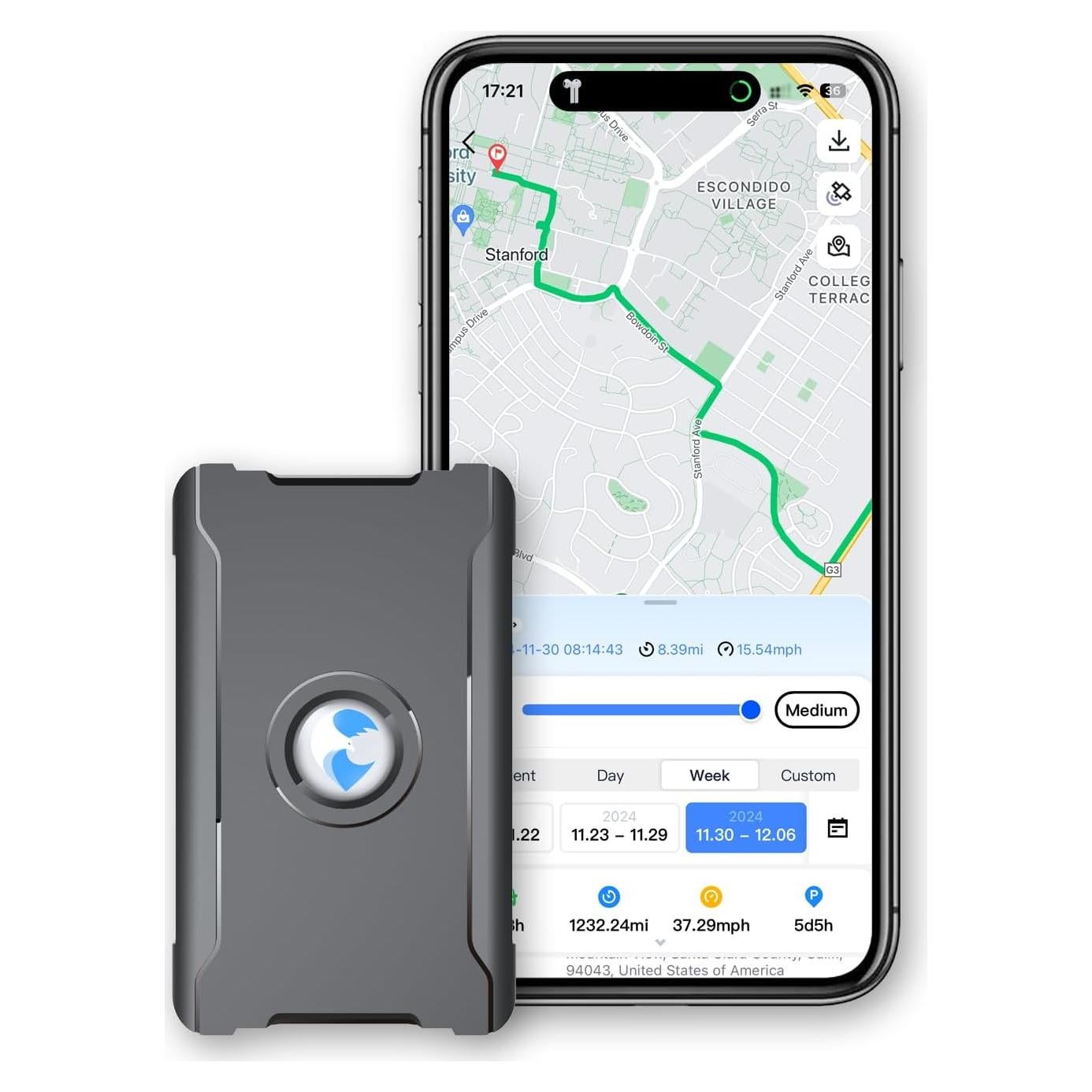 Rastreador GPS 4G Wanwaytech S20 Oculto con Imán Fuerte