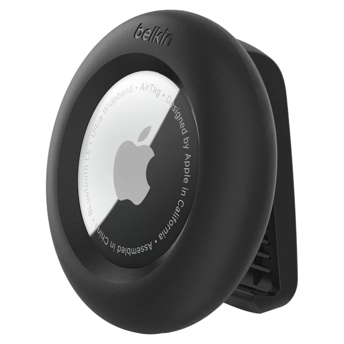 Funda Segura Belkin para Apple AirTag con Clip Negro