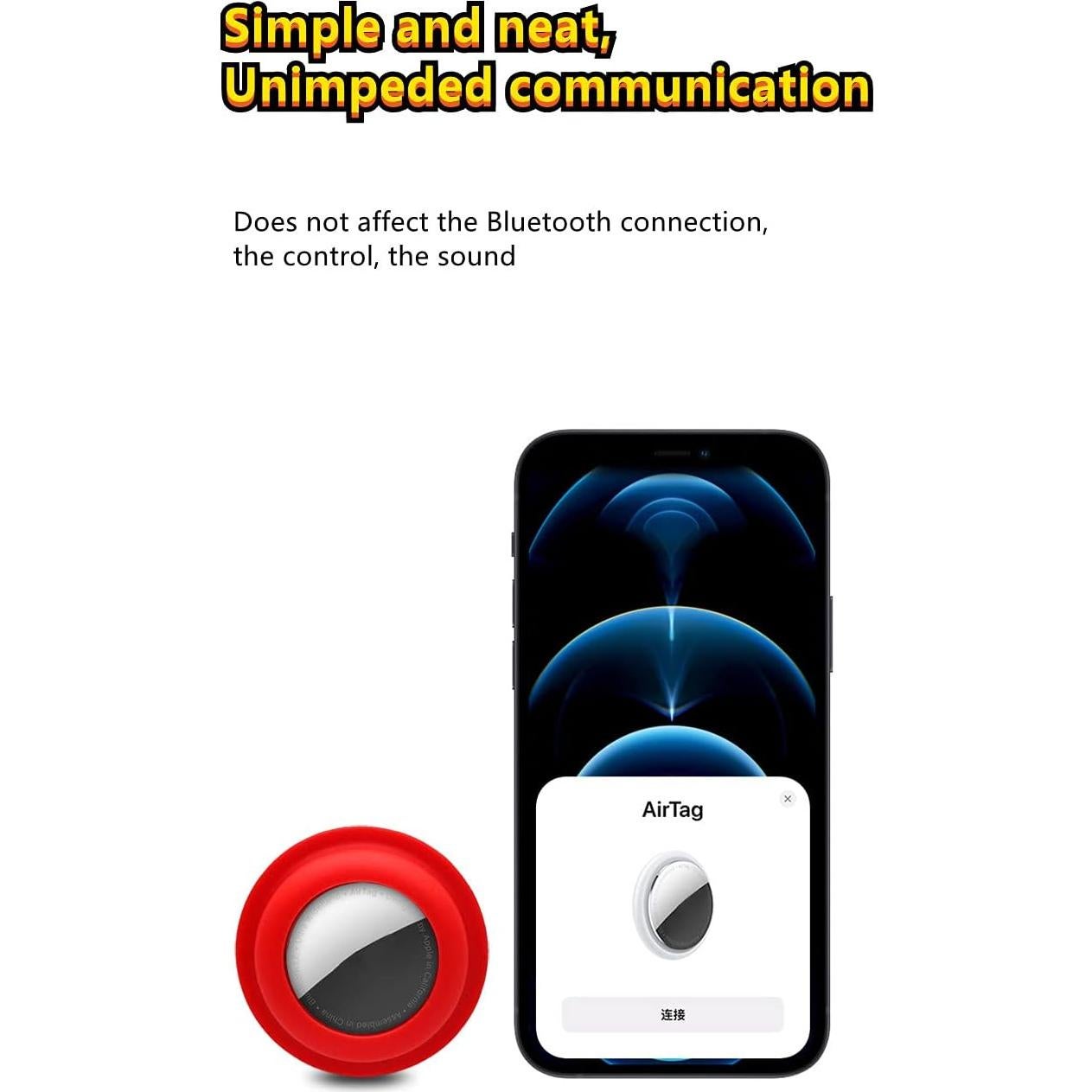 Funda adhesiva para AirTag Apple - Silicona antiarañazos, brilla en la oscuridad