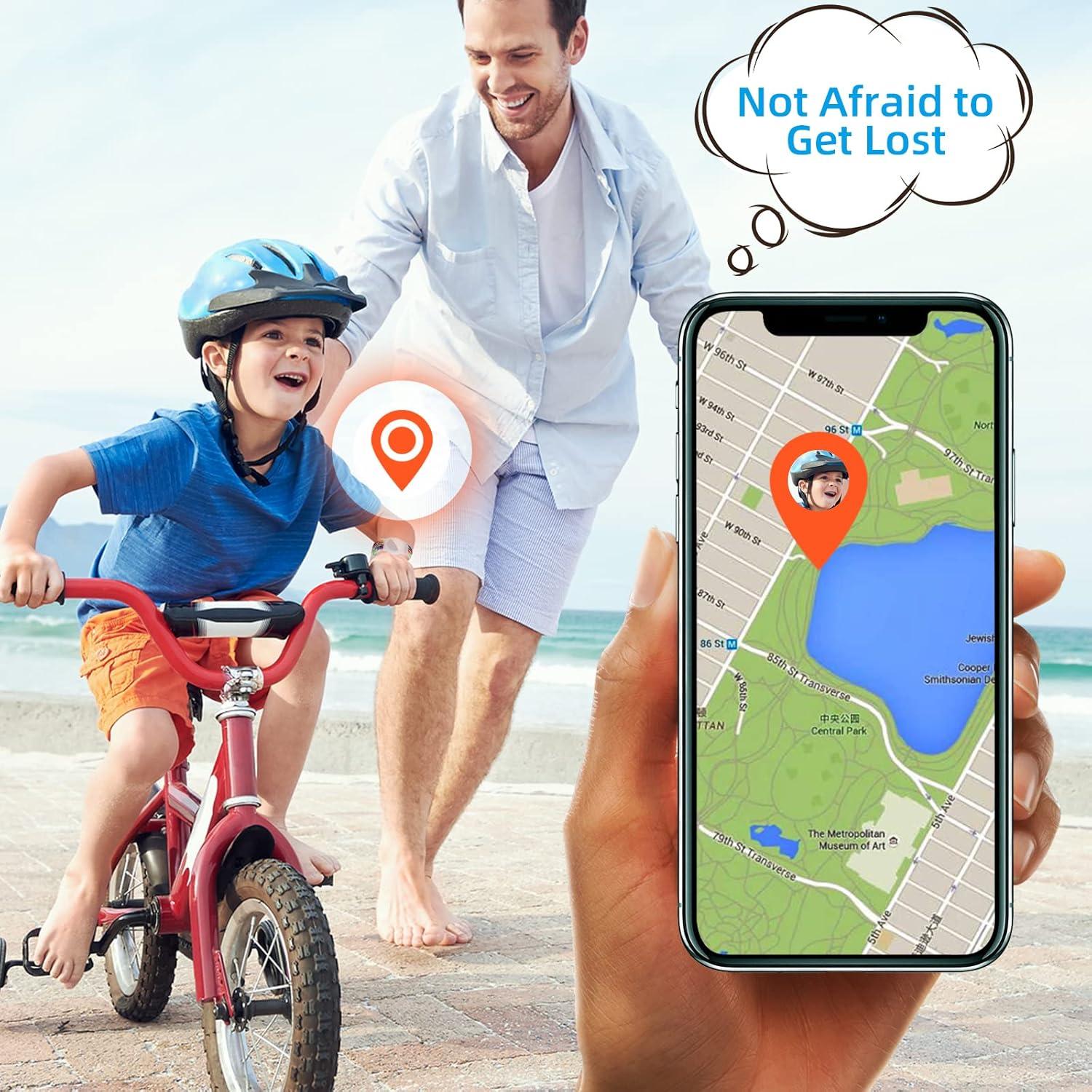 Pulsera Trenzada Nylon Elástica Qonuiy para AirTag Arcoíris