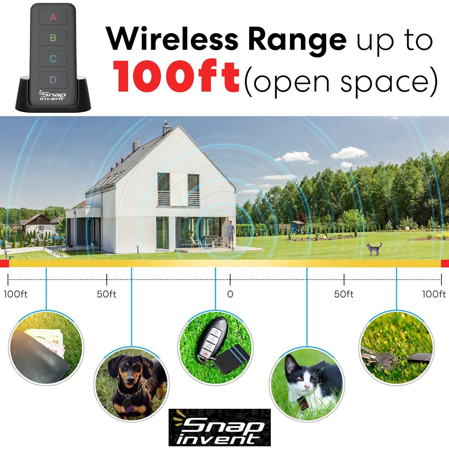 Localizador de Llaves Inalámbrico Snapinvent - 4 Piezas