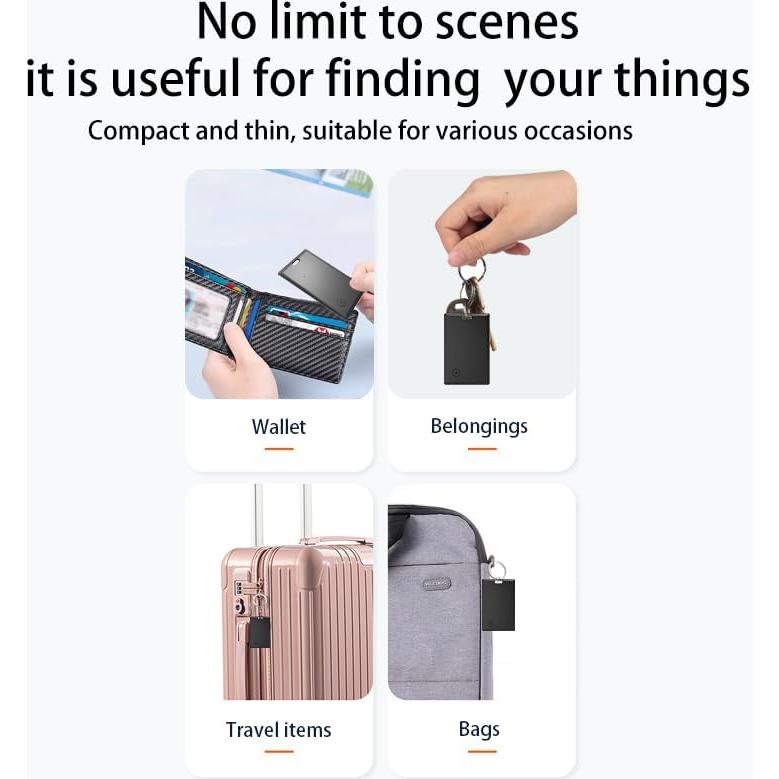 Tarjeta Rastreadora de Cartera NOVZIX S11 Negra 3mm