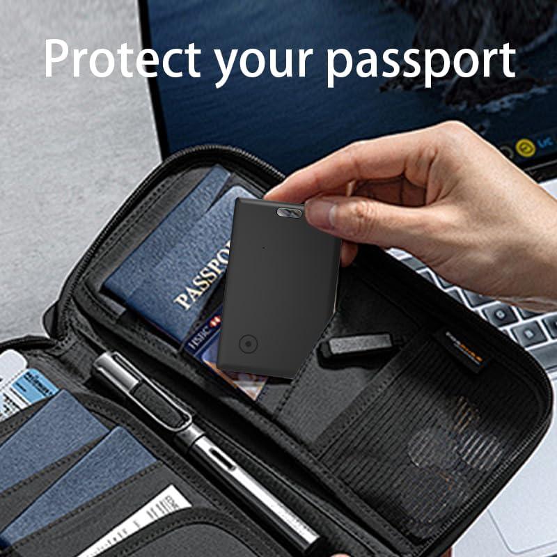 Tarjeta Rastreadora de Cartera NOVZIX S11 Negra 3mm