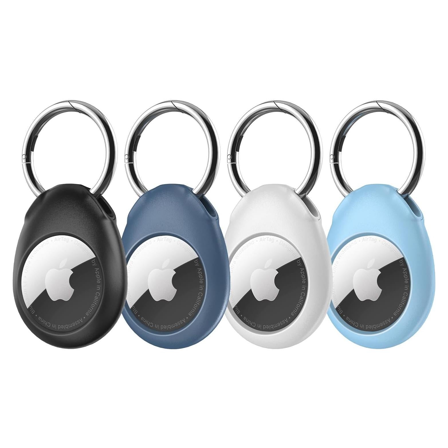 Soporte Airtag Pnitri Paquete de 4 Funda Antideslizante