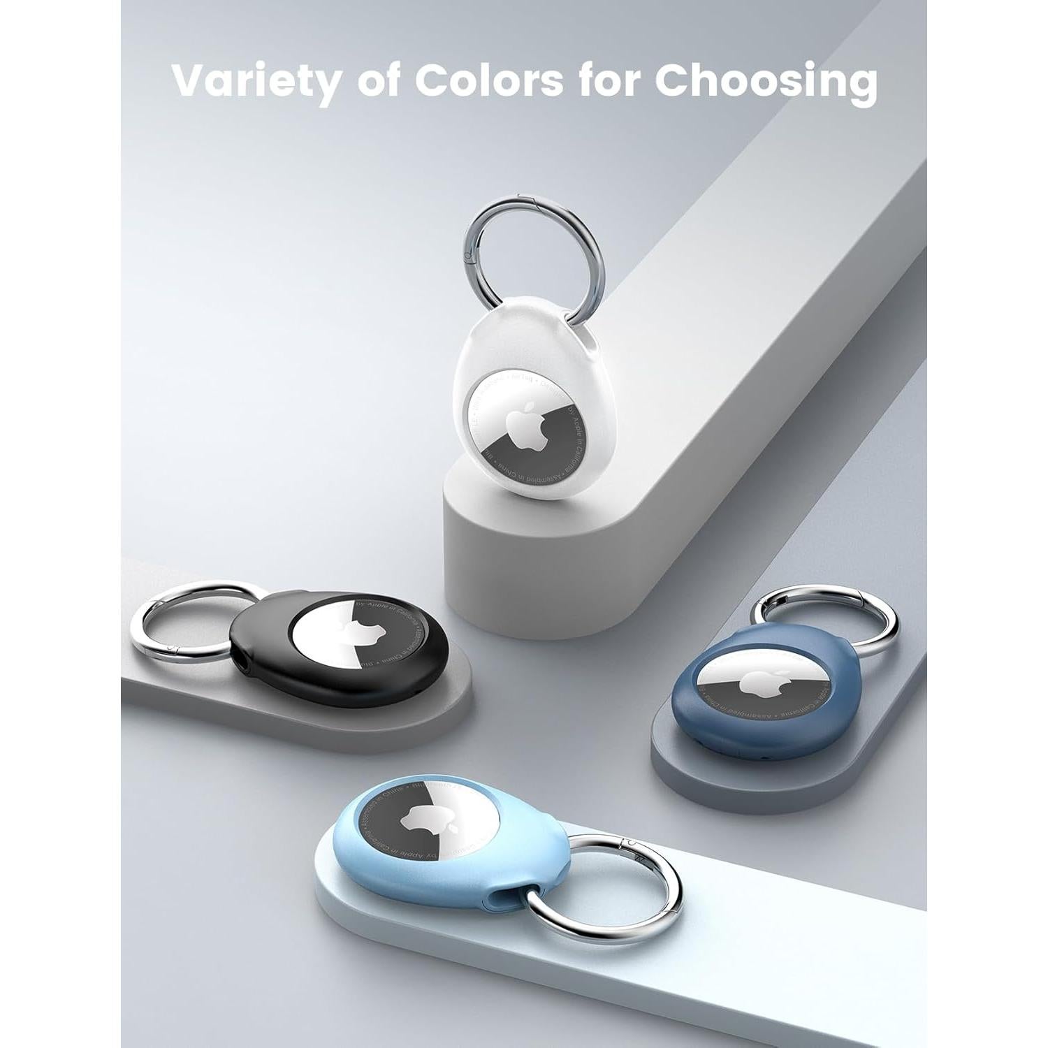 Soporte Airtag Pnitri Paquete de 4 Funda Antideslizante