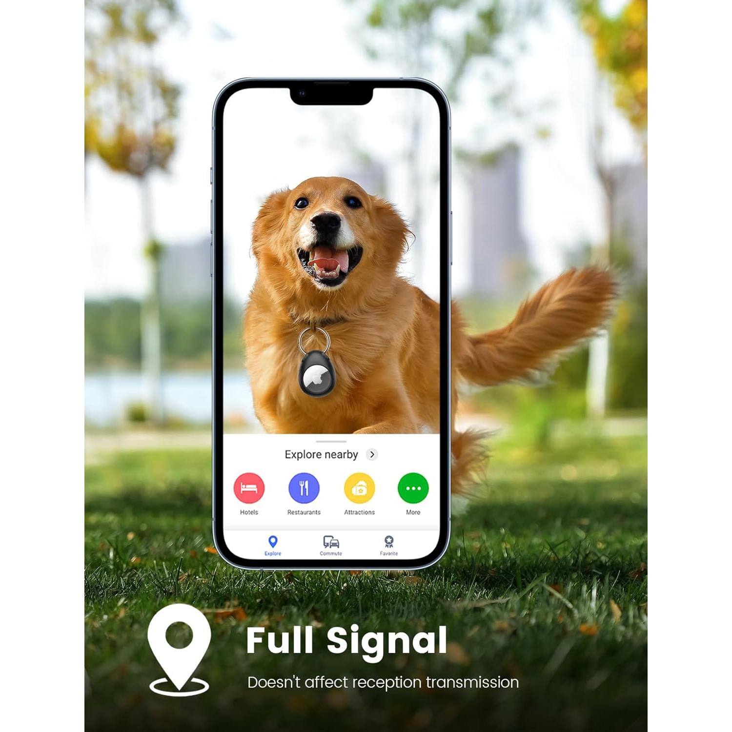 Soporte Airtag Pnitri Paquete de 4 Funda Antideslizante