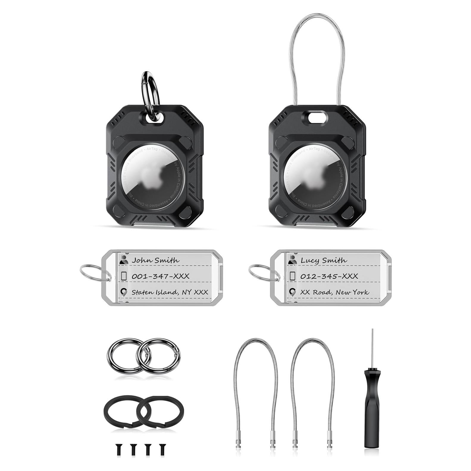 Soporte Duro para Air Tag PROfezzion 2-Pack Negro