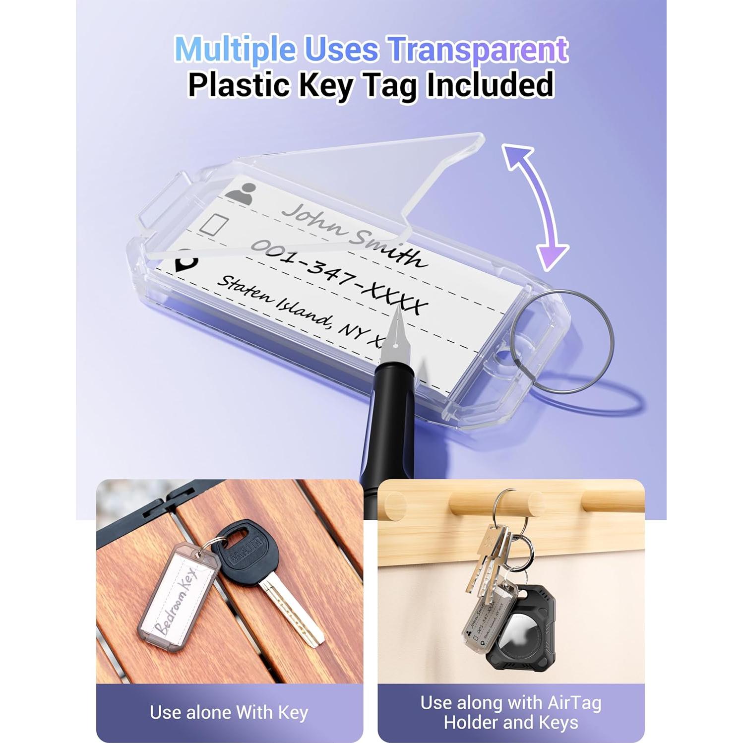 Soporte Duro para Air Tag PROfezzion 2-Pack Negro