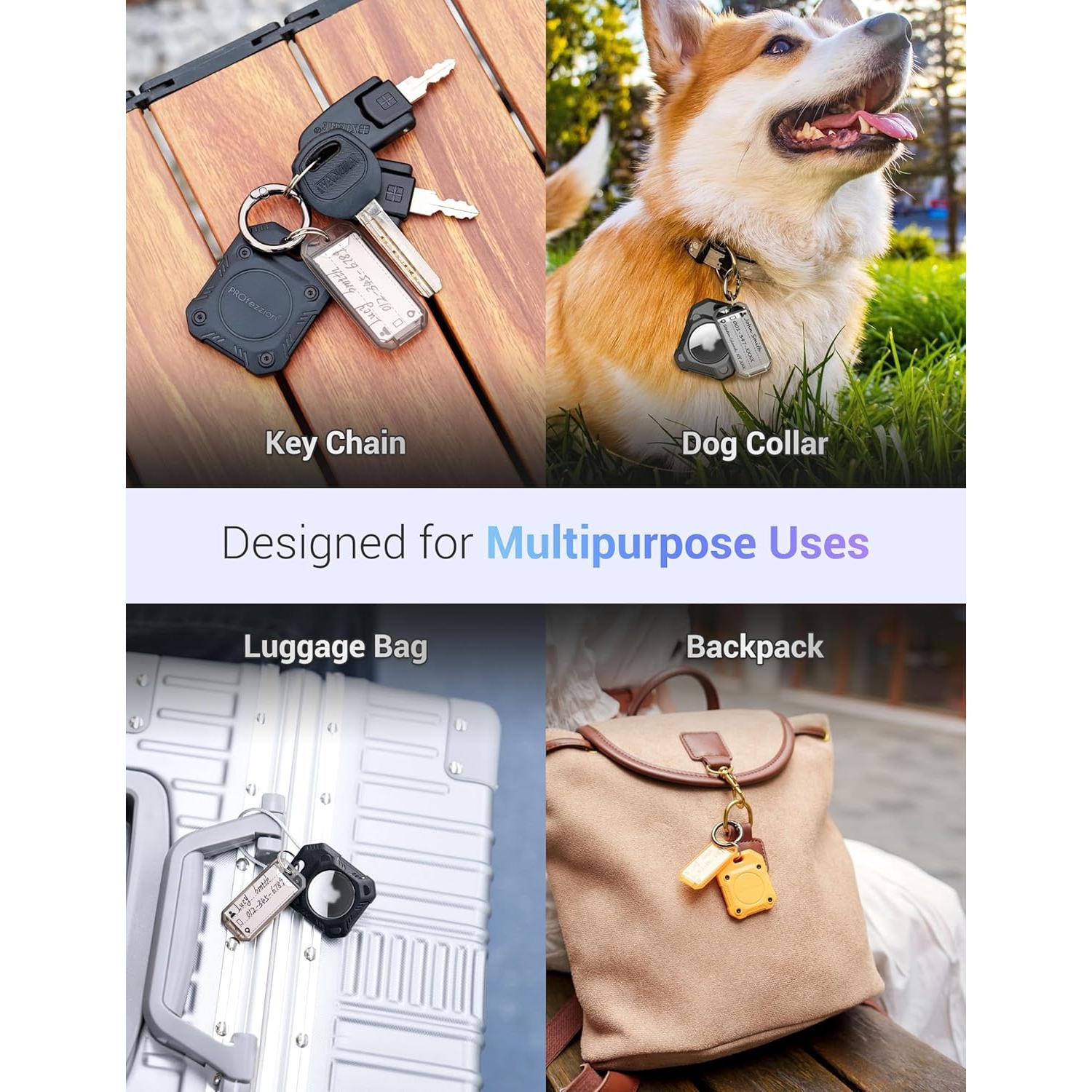 Soporte Duro para Air Tag PROfezzion 2-Pack Negro