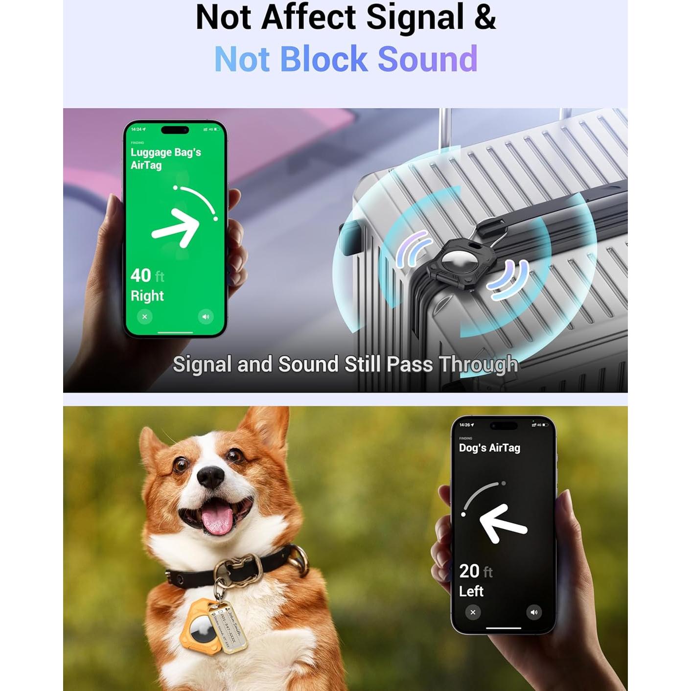 Soporte Duro para Air Tag PROfezzion 2-Pack Negro