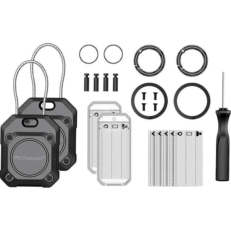 Soporte Duro para Air Tag PROfezzion 2-Pack Negro