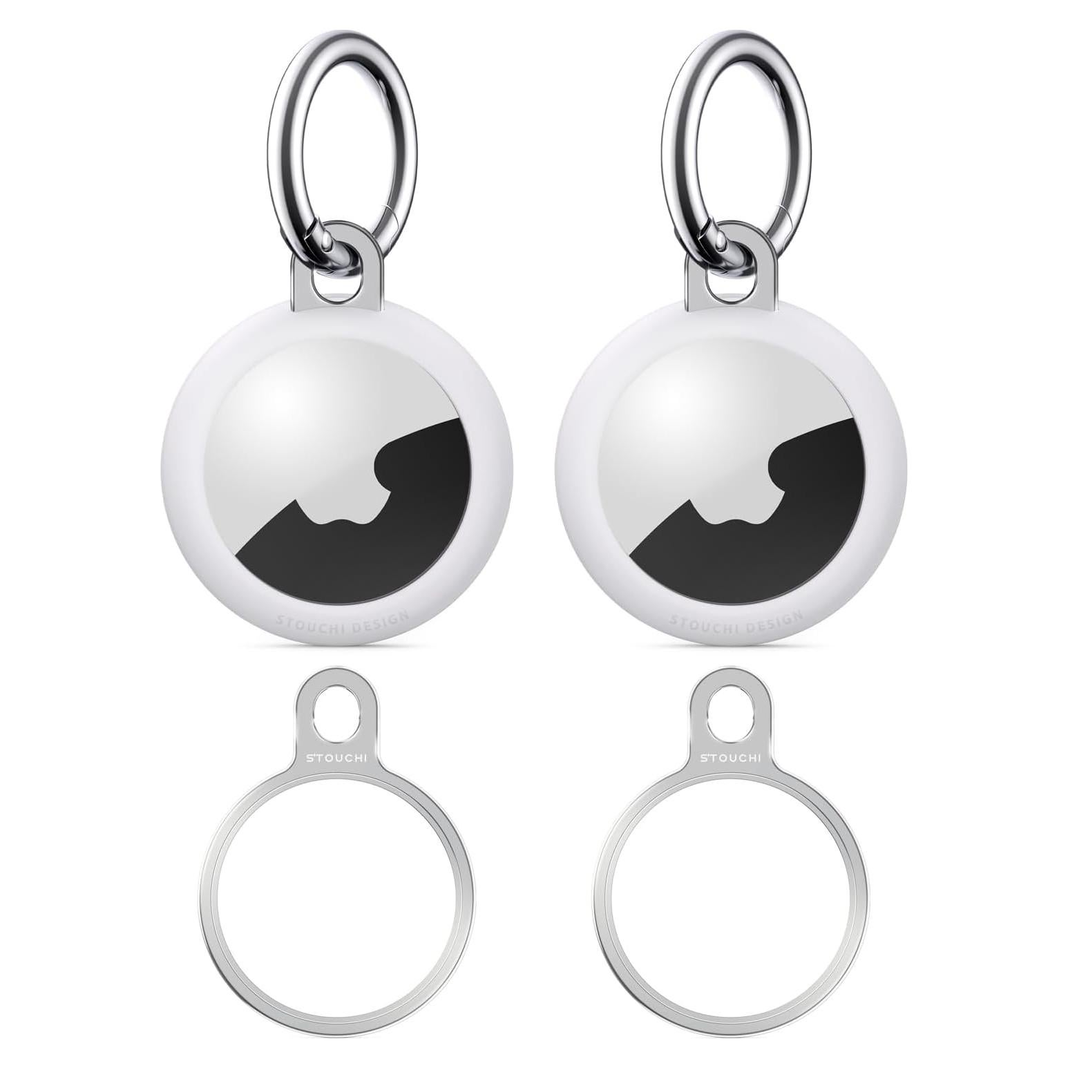 Soporte Llave Anillo Stouchi para Air Tag 2021 Plata