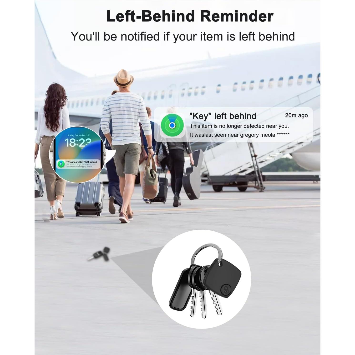 Localizador Bluetooth Air Tags 4 Pack Apple iOS Negro