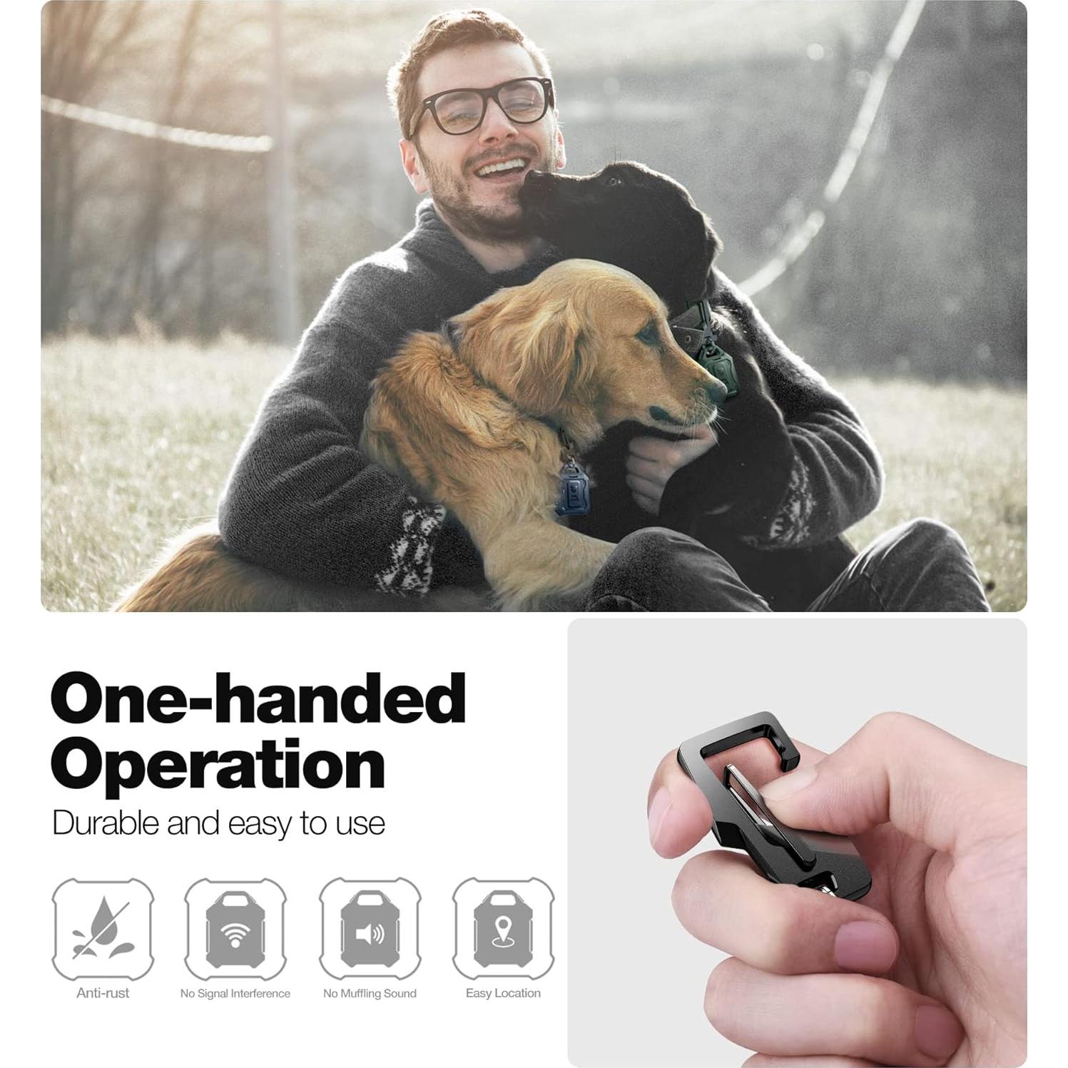 Funda protectora Dexnor para AirTag azul a prueba de golpes