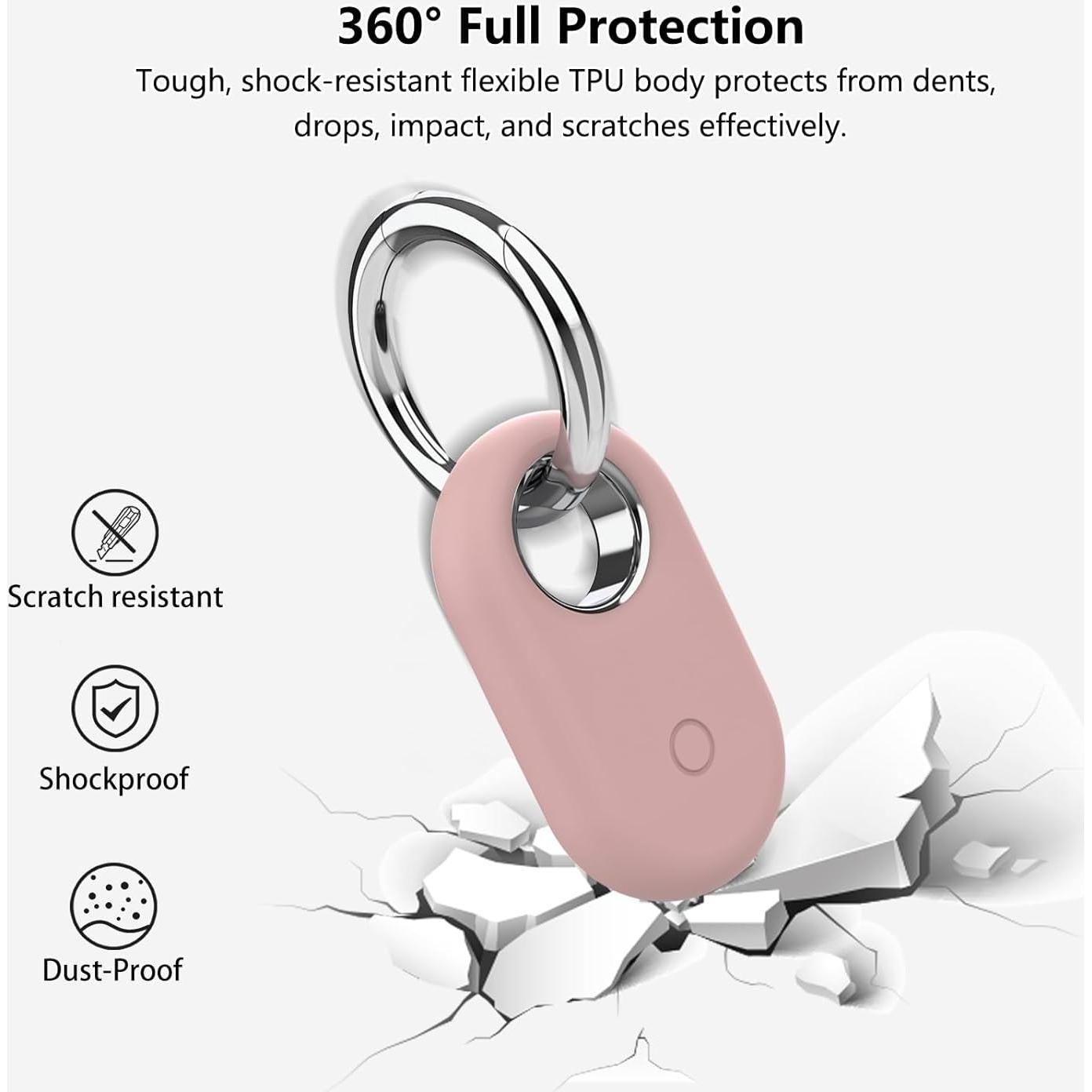 Funda de Silicona para Samsung Galaxy SmartTag2 - 2 Piezas Azul/Rosa