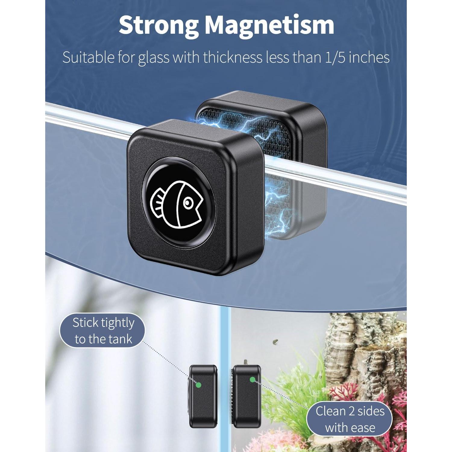 Pawfly Limpiador Magnético para Acuarios Mini 2.97 cm