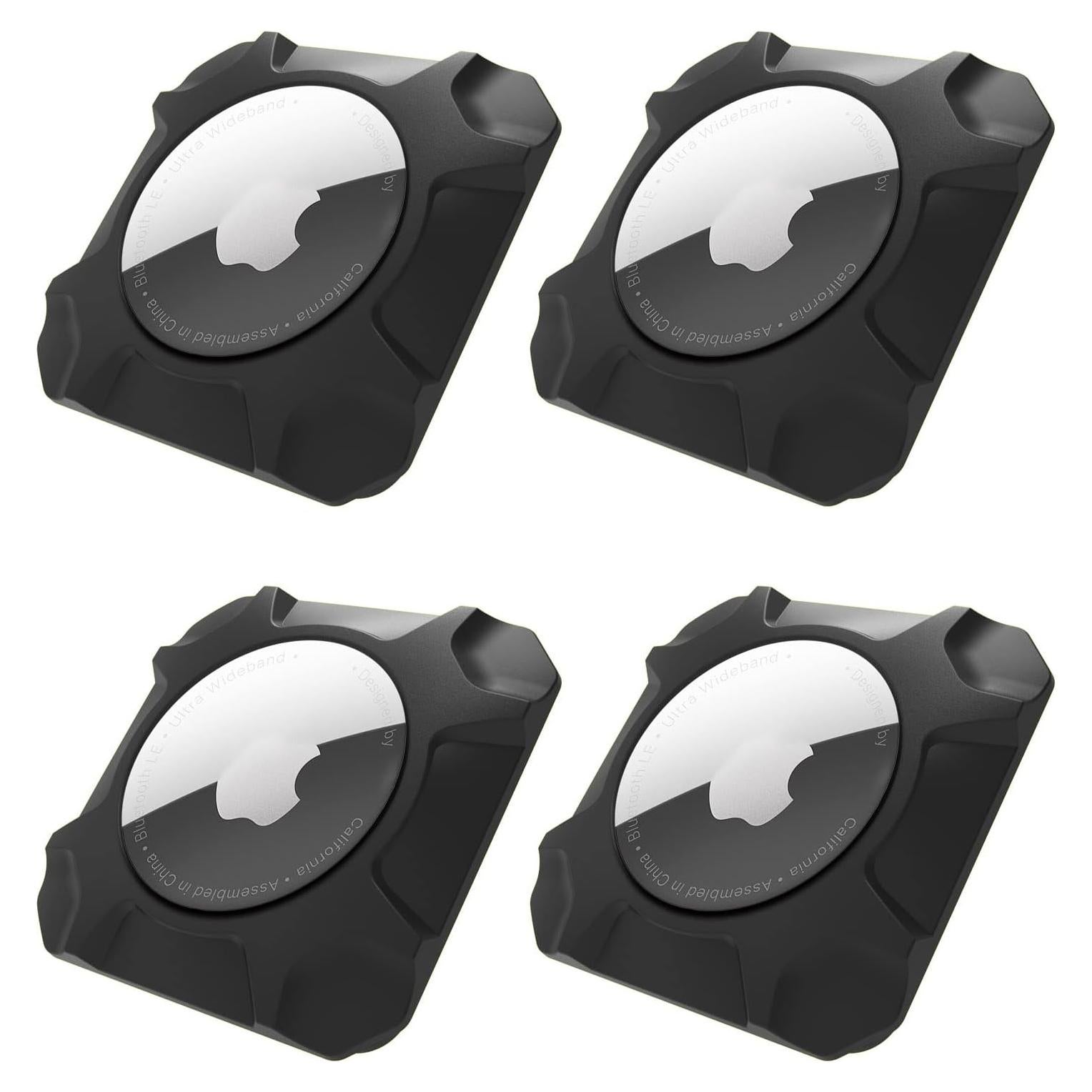 Soporte Adhesivo para AirTag GUANZHI - 4 Paquetes Negro