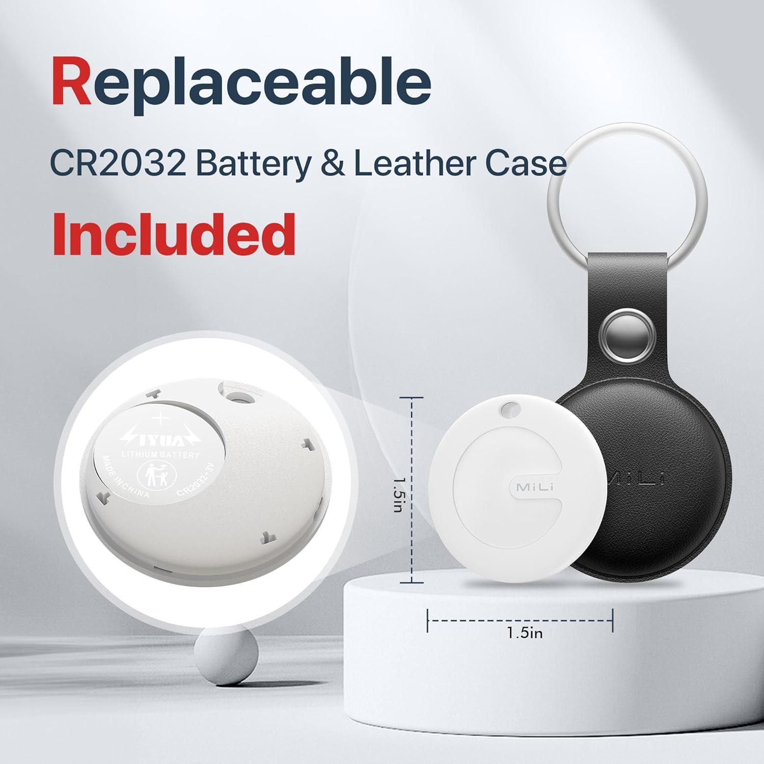 Localizador Bluetooth Lifemate con llavero de cuero para iOS