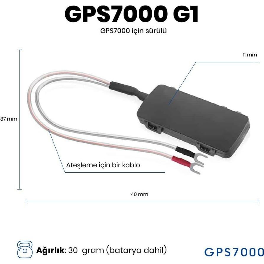 Rastreador GPS Oculto GPS7000 4G con 30 Días de Servicio