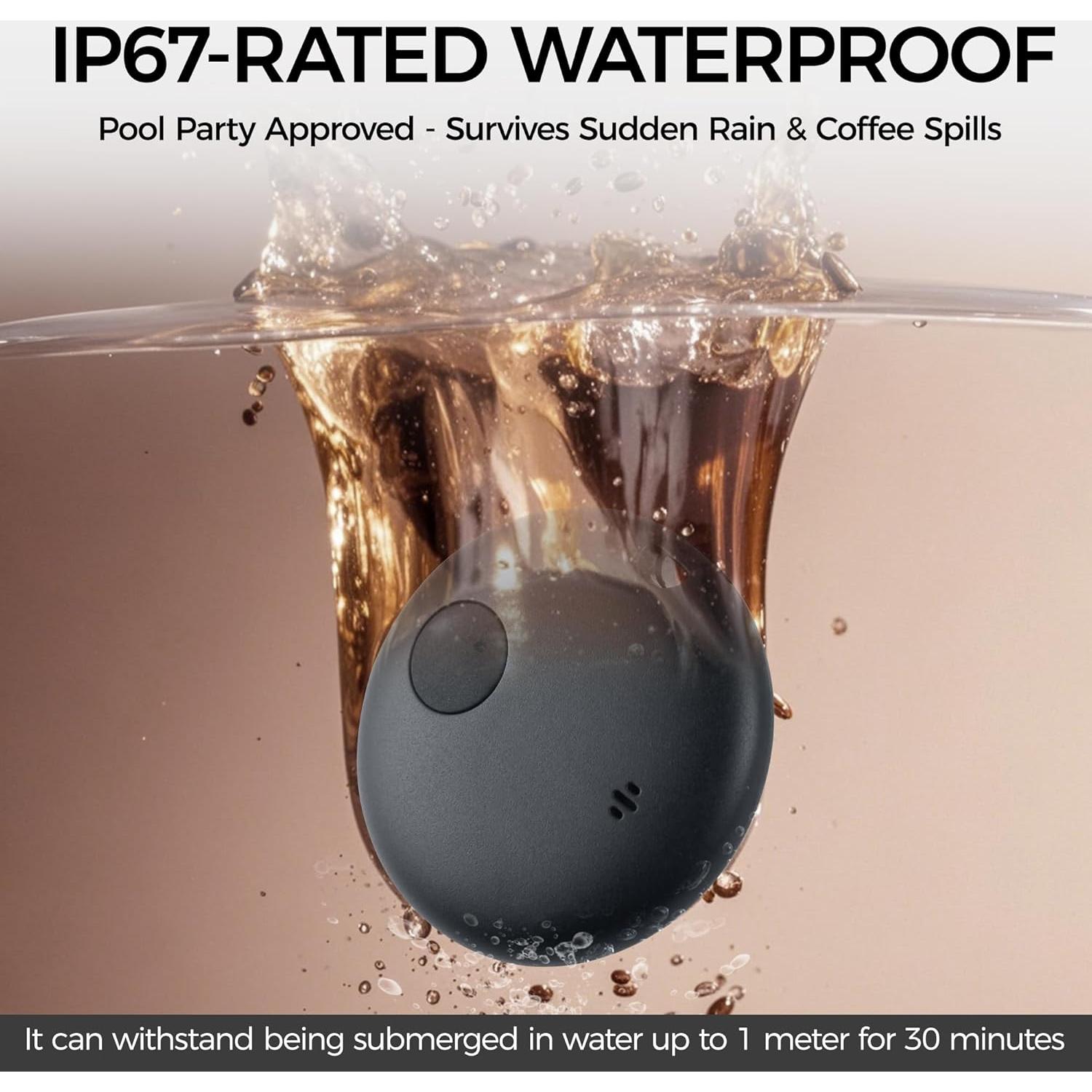 Paquete de 2 Etiquetas Inteligentes LUUBOM con IP67 y 90dB